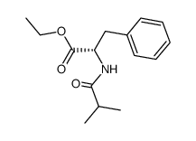N-(2-methyl-1-oxopropyl)S-alanine ethyl ester Structure