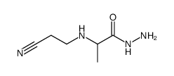 Alanine,N-(2-cyanoethyl)-,hydrazide Structure