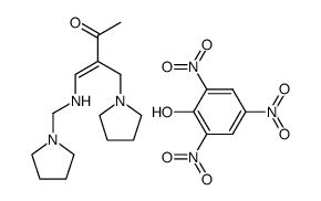 4-Pyrrolidinomethylamino-3-pyrrolidinomethyl-3-buten-2-on-pikrat结构式
