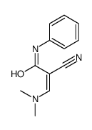 2-cyano-3-(dimethylamino)-N-phenylprop-2-enamide Structure