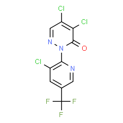 4,5-Dichloro-2-[3-chloro-5-(trifluoromethyl)-2-pyridinyl]-3(2H)-pyridazinone Structure