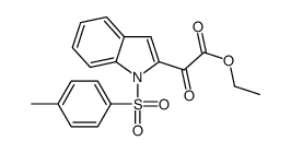 ethyl 2-[1-(4-methylphenyl)sulfonylindol-2-yl]-2-oxoacetate结构式