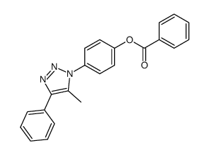 4-phenyl-5-methyl-1-(4-benzoyloxyphenyl)-1H-1,2,3-triazole结构式