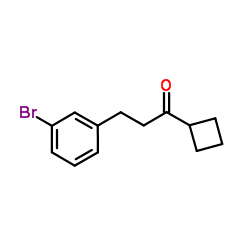 3-(3-Bromophenyl)-1-cyclobutyl-1-propanone Structure