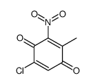 5-chloro-2-methyl-3-nitrocyclohexa-2,5-diene-1,4-dione Structure