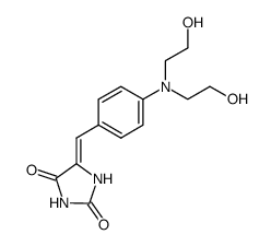 5-(4-(N,N-bis(2-hydroxyethyl)amino)benzylidene)imidazolidine-2,4-dione Structure