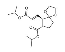 isopropyl (6R,7S)-6-((E)-3-isopropoxy-3-oxoprop-1-en-1-yl)-1,4-dioxaspiro[4.4]nonane-7-carboxylate结构式