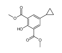 dimethyl 5-cyclopropyl-2-hydroxybenzene-1,3-dicarboxylate Structure
