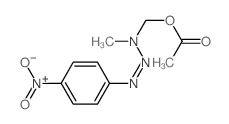 Methanol, 1-methyl-3- (4-nitrophenyl)-2-triazenyl-, acetate (ester) structure