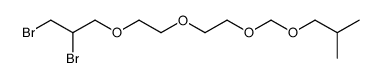 1-[2-[2-(2,3-dibromopropoxy)ethoxy]ethoxymethoxy]-2-methylpropane结构式