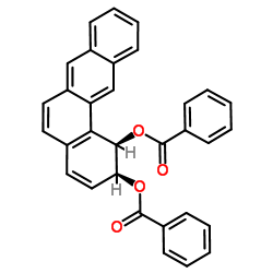 (1R,2S)-1,2-Dihydrotetraphene-1,2-diyl dibenzoate结构式