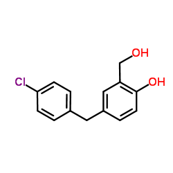 4-(4-Chlorobenzyl)-2-(hydroxymethyl)phenol结构式