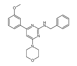 N-benzyl-4-(3-methoxyphenyl)-6-morpholinopyrimidin-2-amine结构式