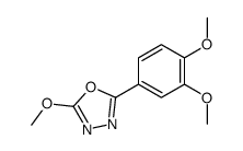 2-(3,4-dimethoxyphenyl)-5-methoxy-1,3,4-oxadiazole Structure