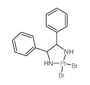 (2-azanidyl-1,2-diphenyl-ethyl)azanide; dibromoplatinum picture