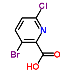 3-溴-6-氯-2-吡啶甲酸结构式