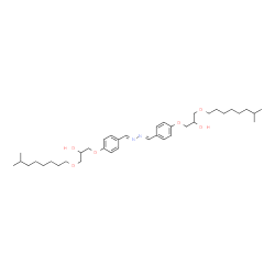 4-[2-hydroxy-3-(isononyloxy)propoxy]benzaldehyde [[4-[2-hydroxy-3-(isononyloxy)propoxy]phenyl]methylene]hydrazone结构式