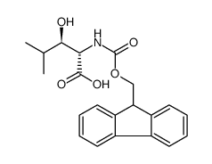 (2S,3R)-2-((((9H-Fluoren-9-yl)methoxy)carbonyl)amino)-3-hydroxy-4-methylpentanoicacid结构式