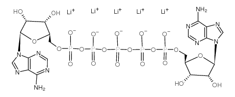 P1,P5-二(腺苷-5’)五磷酸五锂盐结构式