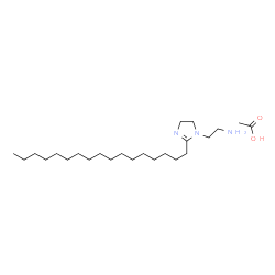 2-heptadecyl-4,5-dihydro-1H-imidazole-1-ethylamine monoacetate structure