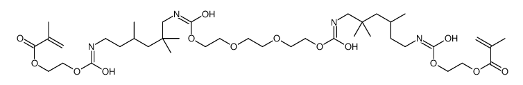 bis[2-(methacryloyloxy)ethyl] 5,7,7,24,24,26-hexamethyl-10,21-dioxo-11,14,17,20-tetraoxa-2,9,22,29-tetraazatriacontanedioate Structure