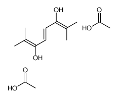 acetic acid,2,7-dimethylocta-2,4,6-triene-3,6-diol Structure