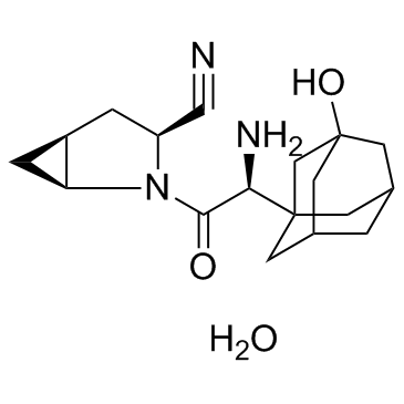 Saxagliptin hydrate structure