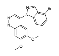 4-(4-bromoindazol-1-yl)-6,7-dimethoxycinnoline Structure