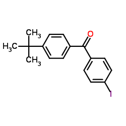 (4-Iodophenyl)[4-(2-methyl-2-propanyl)phenyl]methanone结构式