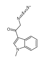 2-azido-1-(1-methylindol-3-yl)ethanone结构式