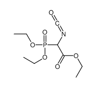 ethyl 2-diethoxyphosphoryl-2-isocyanatoacetate结构式