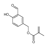 (3-formyl-4-hydroxyphenyl)methyl 2-methylprop-2-enoate Structure