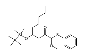 4-((tert-butyldimethylsilyl)oxy)-1-methoxy-1-(phenylthio)nonan-2-one Structure