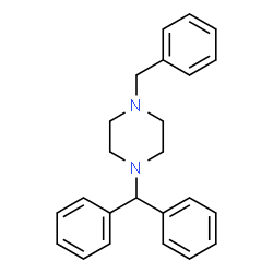 1-Benzhydryl-4-benzylpiperazine Structure