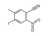 4-iodo-5-methyl-2-nitrobenzonitrile结构式