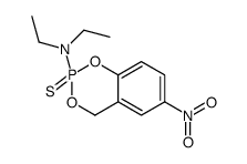 N,N-diethyl-6-nitro-2-sulfanylidene-4H-1,3,2λ5-benzodioxaphosphinin-2-amine结构式