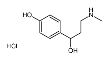 4-[1-hydroxy-3-(methylamino)propyl]phenol,hydrochloride Structure