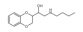 2-[2-Butylamino-1-hydroxy-ethyl]-1,4-benzodioxan结构式