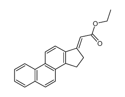 1,2-Cyclopenteno-phenanthryliden-(3')-essigsaeure-ethylester Structure