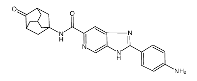 2-(4-aminophenyl)-N-(4-oxoadamantyl)-3H-imidazo[4,5-c]pyridine-6-carboxamide结构式