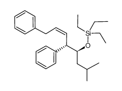 (4S,5S,2Z)-5-triethylsiloxy-1,4-diphenyl-7-methyloct-2-ene Structure