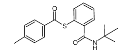 S-2-(tert-butylcarbamoyl)phenyl 4-methylbenzothioate结构式