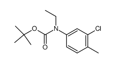 1,1-dimethylethyl N-ethyl-N-(3-chloro-4-methylphenyl)carbamate Structure