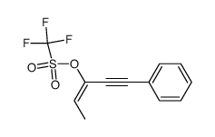 1-phenylpent-3-en-1-yn-3-yl trifluoromethanesulfonate Structure