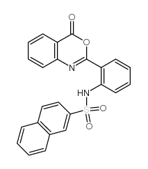 N-[2-(4-oxo-3,1-benzoxazin-2-yl)phenyl]naphthalene-2-sulfonamide Structure