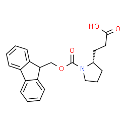 (S)-3-(1-(((9H-fluoren-9-yl)methoxy)carbonyl)pyrrolidin-2-yl Structure