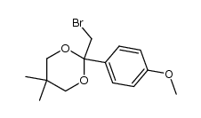 2-bromomethyl-5,5-dimethyl-2-(4-methoxyphenyl)-1,3-dioxan结构式