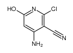 4-amino-2-chloro-6-hydroxynicotinonitrile结构式