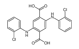 2,5-bis(2-chloroanilino)terephthalic acid Structure