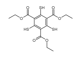 1,3,5-tricarboethoxy-2,4,6-trimercaptobenzene结构式